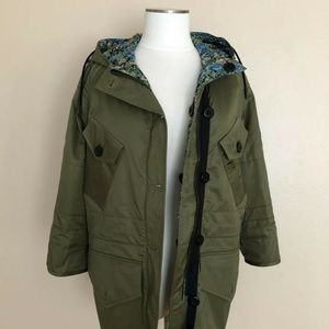 Coach Small Shrunk Parka Army Green $1395.00